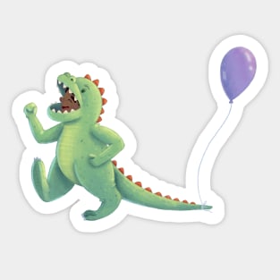 Dinosaur Kid Sticker